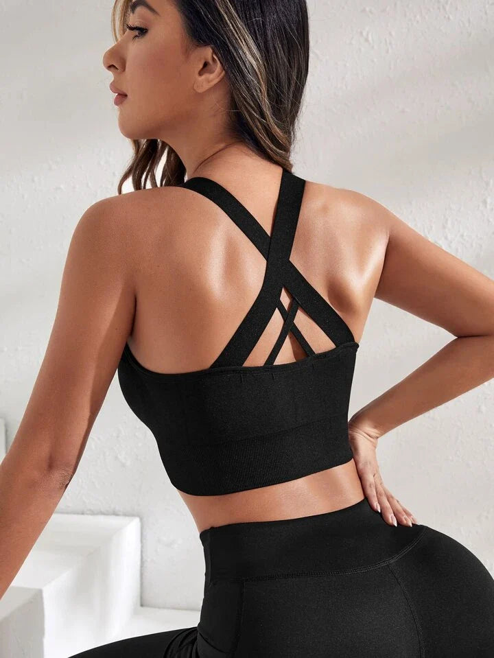 A & S Crisscross Back Sports Bra