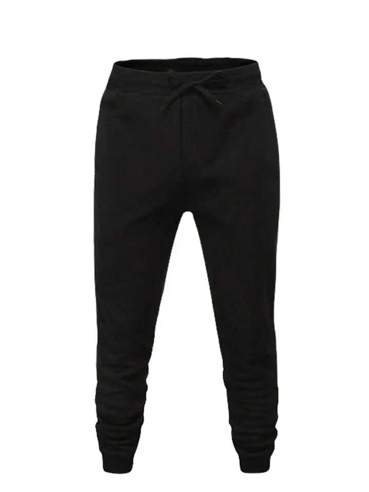 Men's Hooded Leisure Sweatsuit With Stylish Graffiti Print