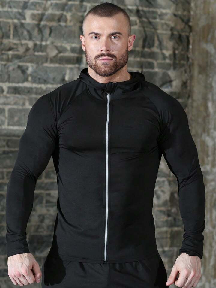 5pcs/Set Men's Sporting Suit, Quick-Dry Fitness Clothes For Compression & Gym