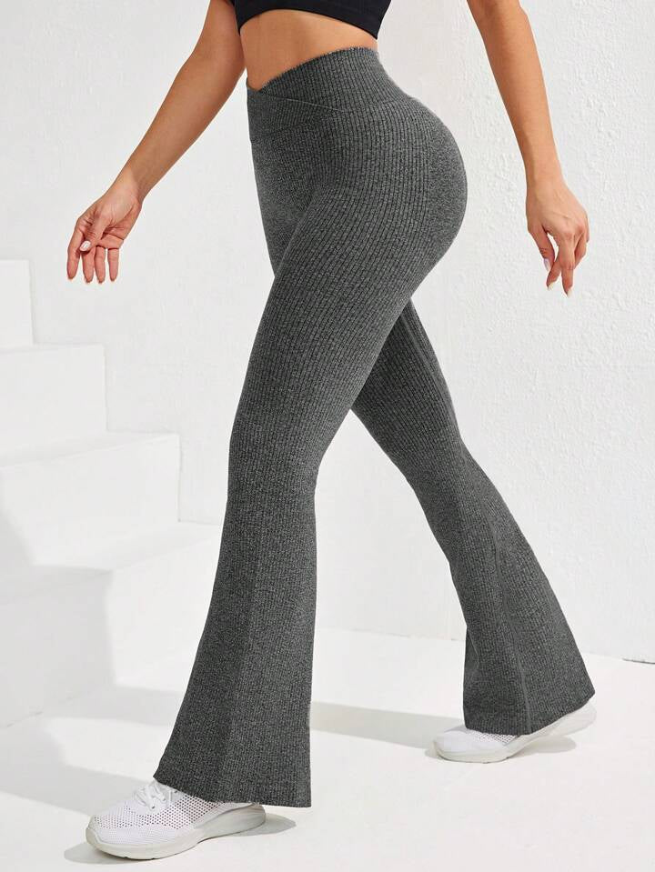 A & S Running Seamless Flared Workout Pants