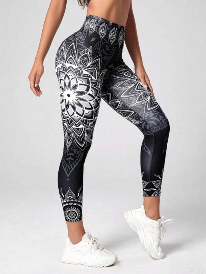 A & S  Compression Workout Leggings -  Tummy Control & Butt Lifting